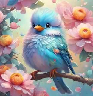 Diamond Painting Vogel